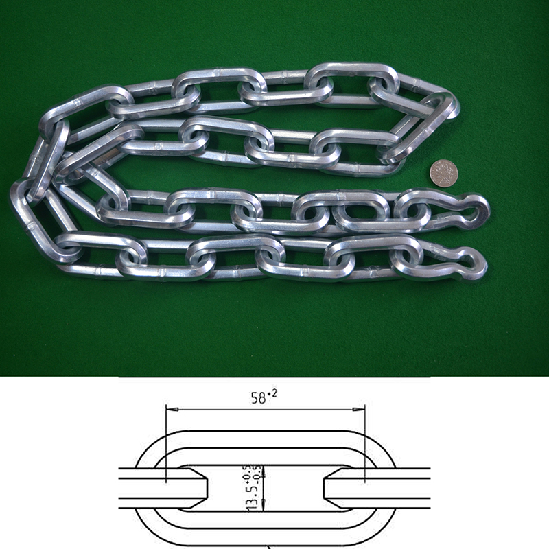 10mm سلاسل سبائك الصلب سداسية (طلاء الزنك صديقة للبيئة)